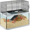 Ferplast Muis-Dwerghamsterkooi Gabry 60 - Dierenverblijf - 60x31.5x52 cm Grijs Groen