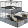 Ferplast Multipla Double - Dierenverblijf - 107.5x72x96.5 cm Grijs