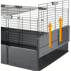 Ferplast Multipla Double - Dierenverblijf - 107.5x72x96.5 cm Grijs