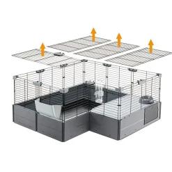 Ferplast Multipla Maxi - Dierenverblijf - 142.5x72x50 cm Grijs