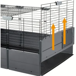 Ferplast Multipla Maxi - Dierenverblijf - 142.5x72x50 cm Grijs