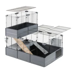 Ferplast Multipla Roof Extension - Dierenverblijf - 37x72x50 cm Grijs