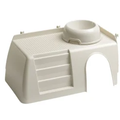 Ferplast Plateau Pub 3252 Met Voerbak - Dierenverblijf - 42x25x16.5 cm Grijs