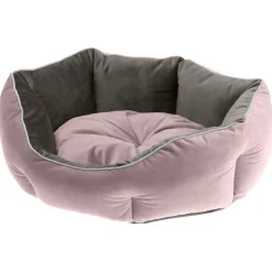 Ferplast Queen 50 Bedding Pink&Grijs - Kattenmand