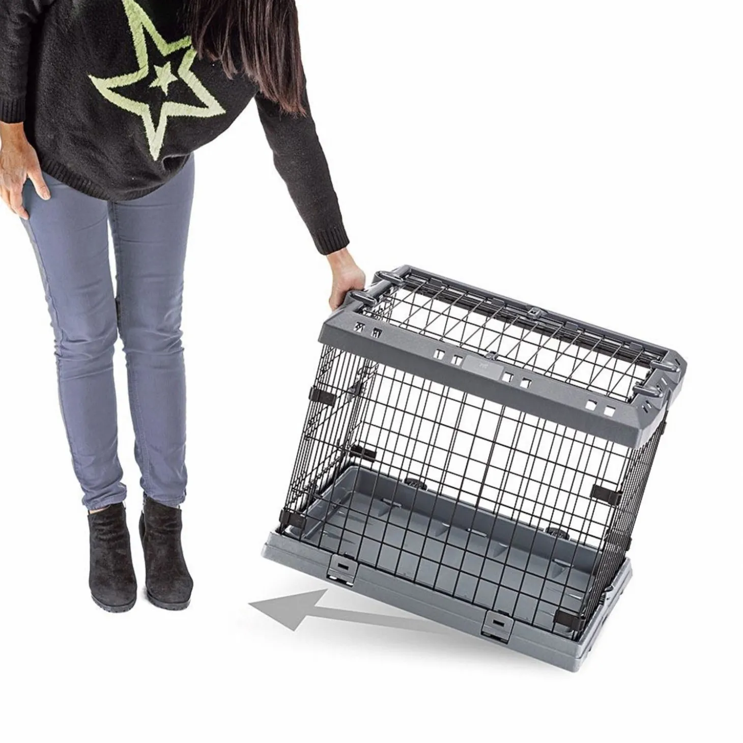 Ferplast Superior Hondenbench Grijs - Bench