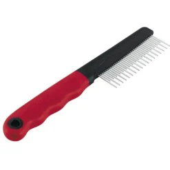 Ferplast Vachtkam Kort/Lang - Hondenvachtkam - 20.2x1.6x4.2 cm Rood Zwart