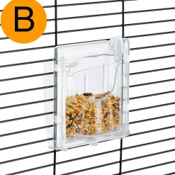 Ferplast Voerbakje Brava 2 - Vogel - Voerbak- Drinkbak - 11x8.5x13 cm