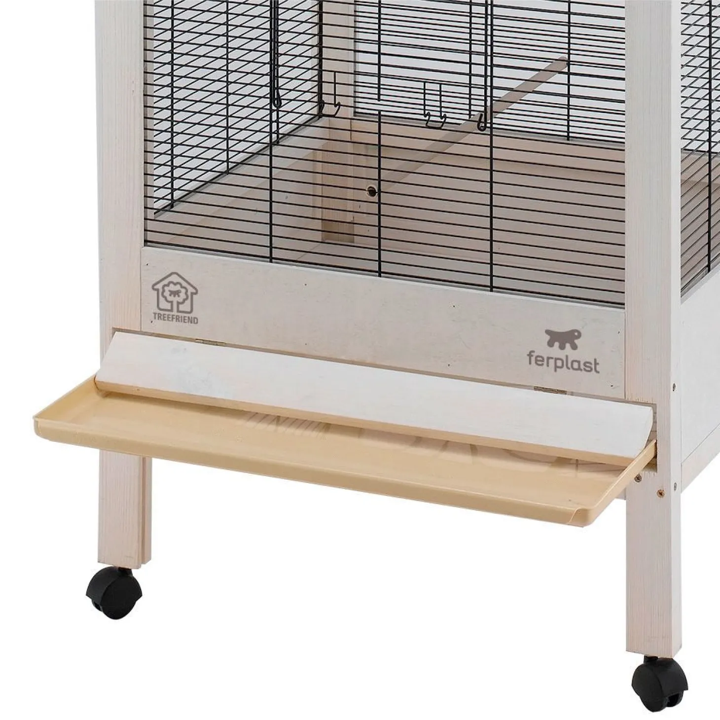 Ferplast Voliere Hemmy - Vogelverblijven - 84.5x65.5x165 cm Wit