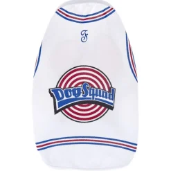 Ferribiella Basket Jam T-Shirt - Hondenkleding - 40 cm Wit
