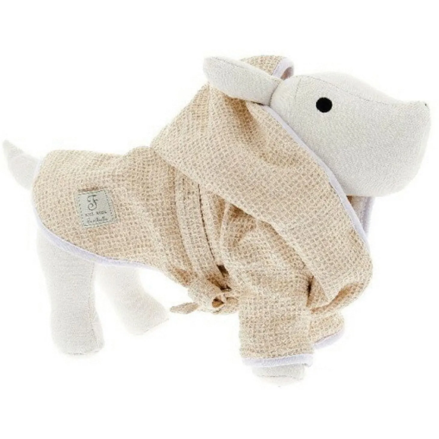 Ferribiella Bath Robe - Hondenbadjas - Beige M