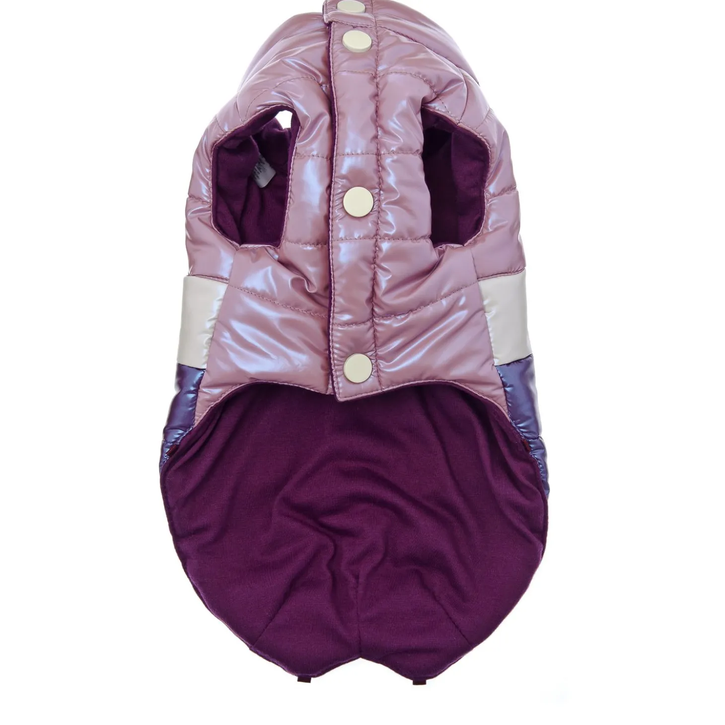 Ferribiella Bizarre Waterproof Down Jacket - Hondenkleding - 39 cm Pink Wit Paars