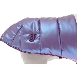 Ferribiella Bizarre Waterproof Down Jacket - Hondenkleding - 30 cm Pink Wit Paars