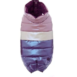 Ferribiella Bizarre Waterproof Down Jacket - Hondenkleding - 36 cm Pink Wit Paars