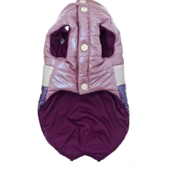Ferribiella Bizarre Waterproof Down Jacket - Hondenkleding - 36 cm Pink Wit Paars