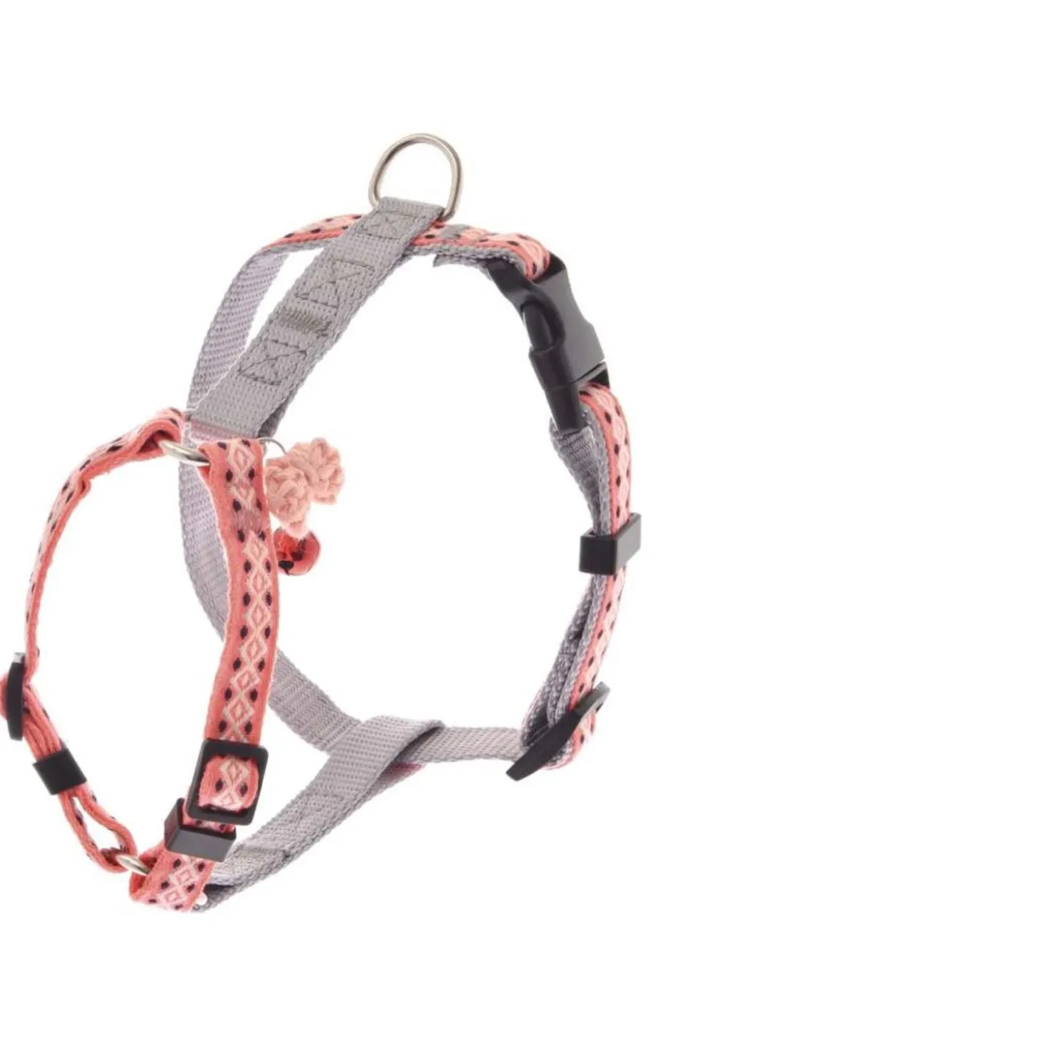 Ferribiella Cat Leash+harness Set - Kattenharnas - Grijs M