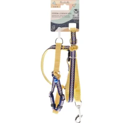 Ferribiella Cat Leash+harness Set - Kattenharnas - Geel L