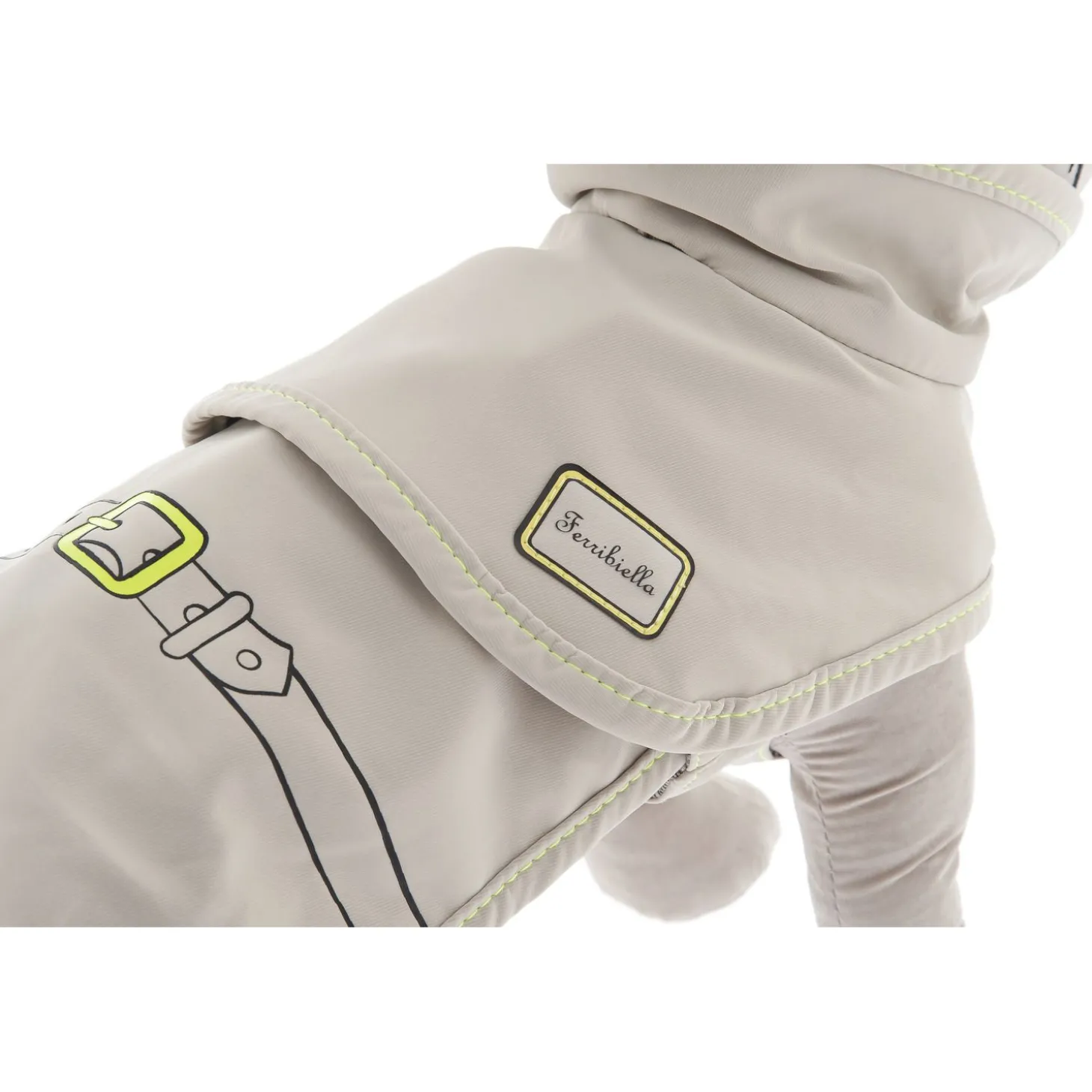 Ferribiella Doodle Raincoat - Hondenkleding - 27 cm Beige