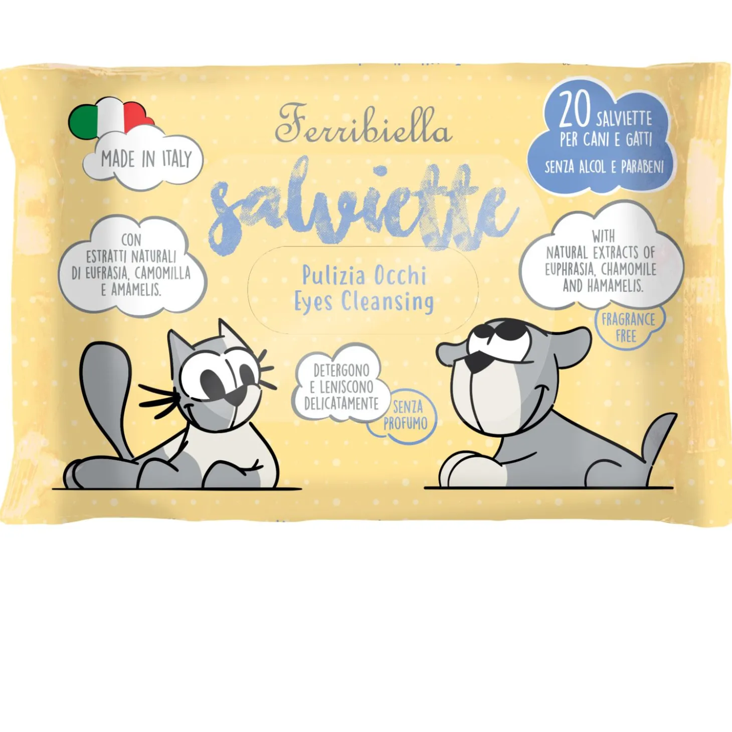 Ferribiella Wet Wipes For Eyes - Hondenverzorging - 20 stuks