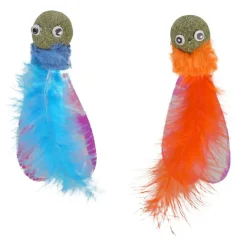 Flamingo Boleo+catnip - Kattenspeelgoed - Ø3x13 cm Assorti