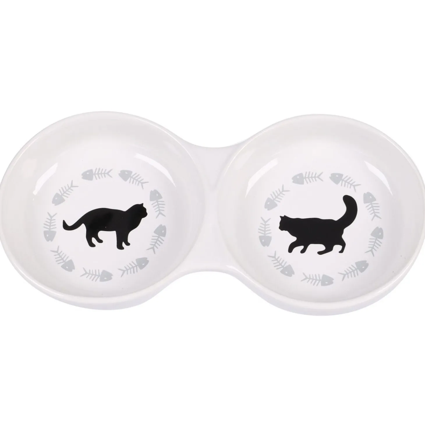 Flamingo Eet- En Drinkbak Betsy Combo - Kattenvoerbak - 23.5x11.5x3.5 cm Wit