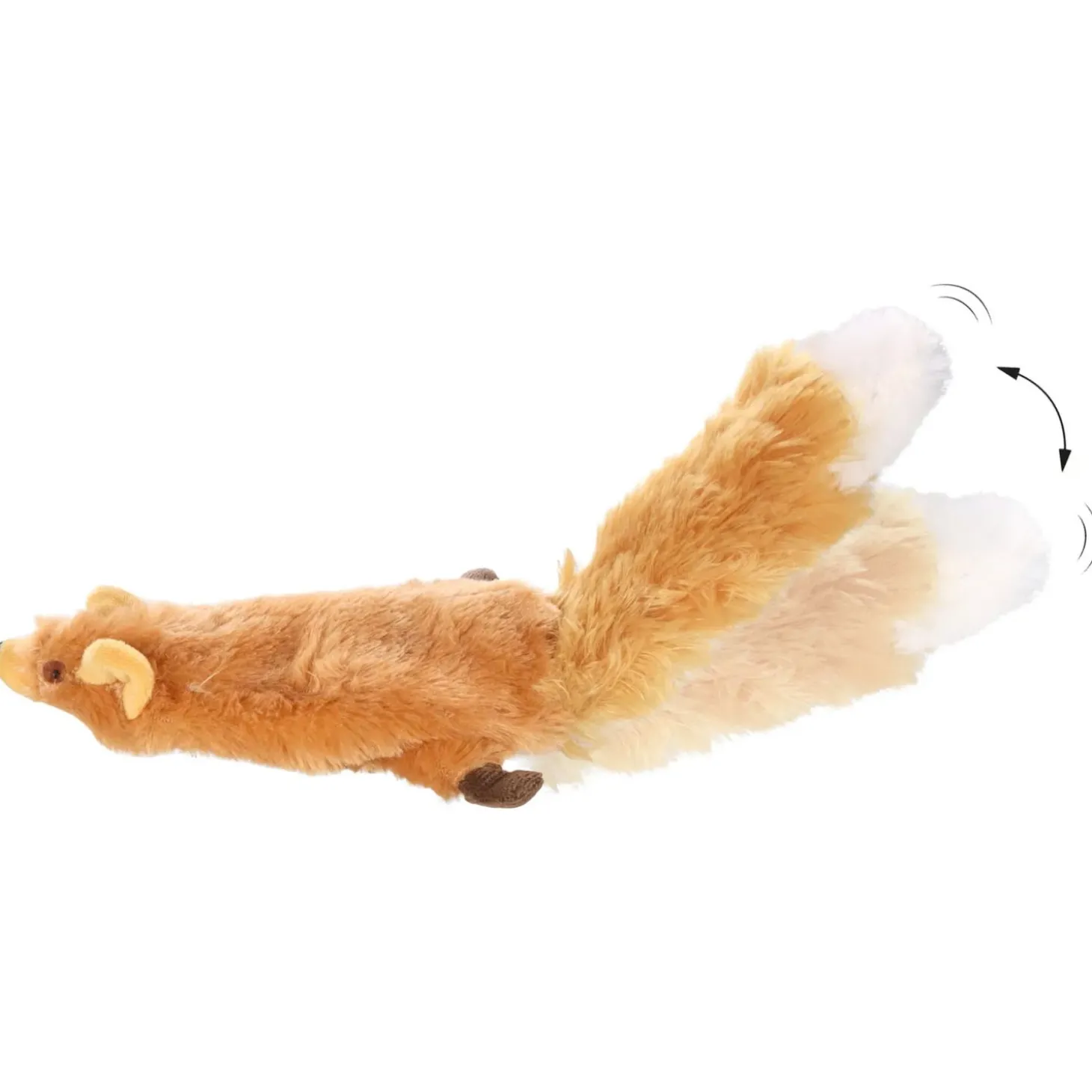 Flamingo Flapso Bewegende Eekhoorn - Kattenspeelgoed - 35x14 cm Bruin
