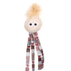 Flamingo Vinta Gezicht + Veer - Kattenspeelgoed - Beige