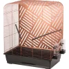Flamingo Vogelkooi Mona - Vogelverblijven - 58x34x56.5 cm Koper Zwart