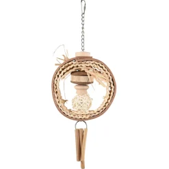 Flamingo Vogelspeelgoed Hippie Nature - Vogelspeelgoed - 40 cm Beige