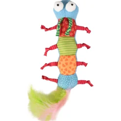 Flamingo Yowly Rups - Kattenspeelgoed - 29 cm Multi-Color