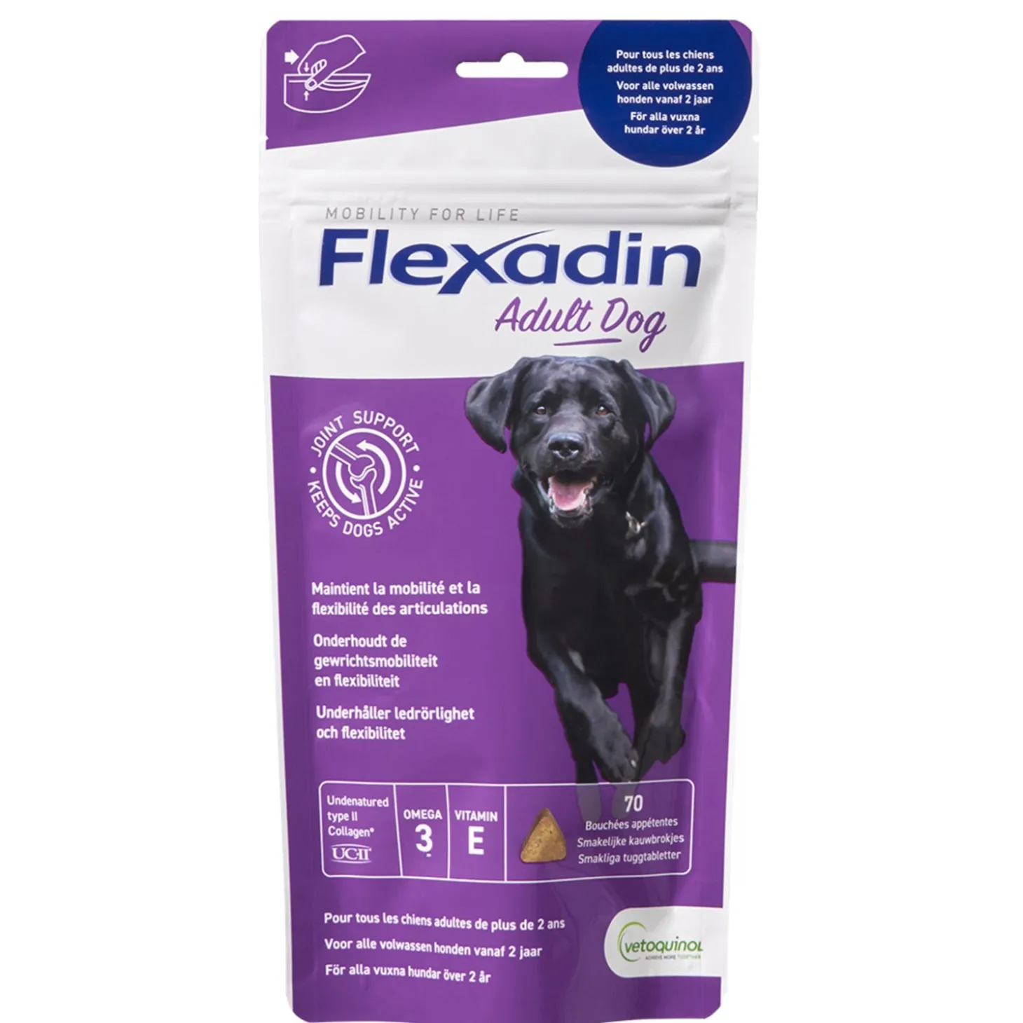 Flexadin Adult Dog - Chews - Gewricht-Supplement - 70 stuks
