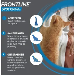 Frontline Frontline Spot-On Kat - Apotheek - 0.5 ml 3 pip Kat ><noscript><img width=