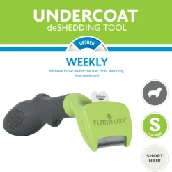 Furminator Hond Kort Haar - Hondenvachtkam - Groen Small