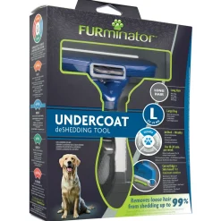 Furminator Hond Lang Haar - Hondenvachtkam - Blauw Large