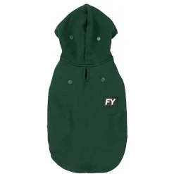 Fuzzyard Honden Hoodie Flash - Hondenkleding - Groen Size 4