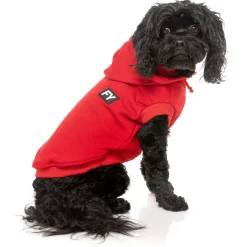 Fuzzyard Honden Hoodie Flash - Hondenkleding - Rood Size 3