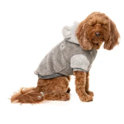 Fuzzyard Honden Hoodie Winnie - Hondenkleding - Grijs Size 4