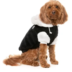 Fuzzyard Honden Hoodie Winnie Panda - Hondenkleding - Zwart Wit Size 6
