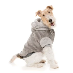 Fuzzyard Honden Hoodie Winnie - Hondenkleding - Grijs Size 3
