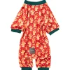 Fuzzyard Honden Pyjama Holly Jolly Cookies - Hondenkleding - Rood Size 5