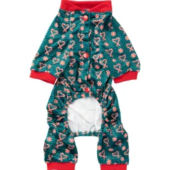 Fuzzyard Honden Pyjama  I Heart Candy Canes - Hondenkleding - Groen 7