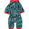 Fuzzyard Honden Pyjama  I Heart Candy Canes - Hondenkleding - Groen Size 6