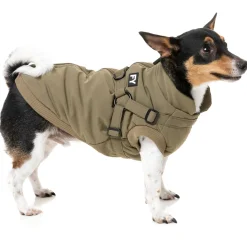Fuzzyard Hondenjas Flash - Hondenkleding - Kaki Size 1