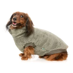 Fuzzyard Hondentrui Turtle Teddy - Hondenkleding - Olijfgroen Size 7