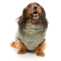 Fuzzyard Hondentrui Turtle Teddy - Hondenkleding - Olijfgroen Size 7