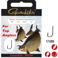Gamakatsu Booklet Bream Com 1100b #16-0.10mm 22cm - Vishaak -