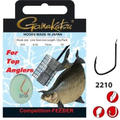 Gamakatsu Booklet Br.Feeder 2210r #14-0.12mm 100cm - Vishaak -