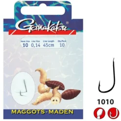 Gamakatsu Booklet Maggots 1010b #10-0.14mm 45cm - Vishaak -