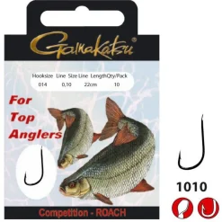 Gamakatsu Booklet Roach 1010r #20-0.09mm 22cm - Vishaak -