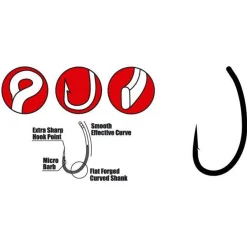 Gamakatsu Gama G-Carp Hump Back Hooks Grey #10 - Vishaak -