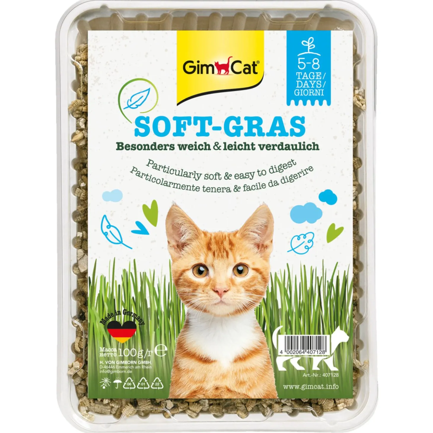 Gimcat Soft-Gras - Kattensnack - Natuur 100 g